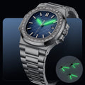 Montre Homme Luxe Diamant | Bracelet Acier — Poedagar 925